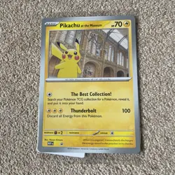 Pokemon TCG Pikachu at the Museum JUMBO Promo Card Sealed NM Mint - Image 1