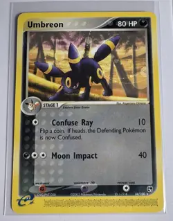 Umbreon 2003 Pokemon Card Ex Sandstorm 24/100 Rare Non-Holo Lp - Image 1