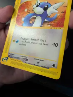 Pokemon TCG Dratini Expedition Base Set 107/165 Regular Common LP/LP+ - Image 3
