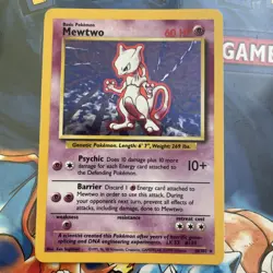 1999 Pokemon Base Set Mewtwo Holo 10/102 - NM Near Mint - WotC Vintage - Image 1