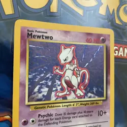 1999 Pokemon Base Set Mewtwo Holo 10/102 - NM Near Mint - WotC Vintage - Image 2
