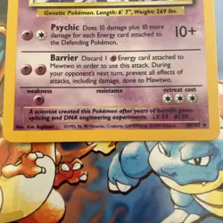 1999 Pokemon Base Set Mewtwo Holo 10/102 - NM Near Mint - WotC Vintage - Image 4