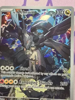 Pokemon TCG Holo Full Art N’s Zekrom Promo Card #31 Mint - Image 2