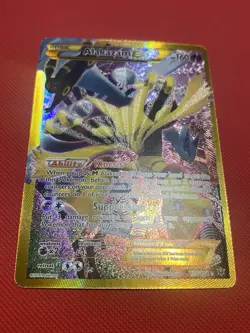 Alakazam EX (Secret) 125/124 Fates Collide Holo Pokemon Card TCG Gold Full Art - Image 5
