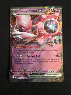 Pokemon Team Rocket's Mewtwo ex Double Rare Holofoil DRI 081/182 NM - Image 1