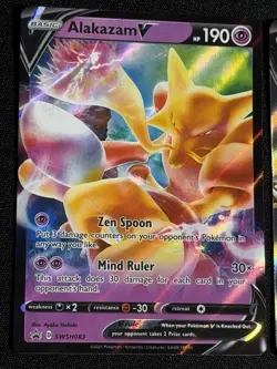 Pokemon TCG Vivid Voltage Alakazam V 172/185 Full Art V SWSH083 Promo - Image 2