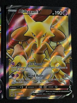 Pokemon TCG Vivid Voltage Alakazam V 172/185 Full Art V SWSH083 Promo - Image 3