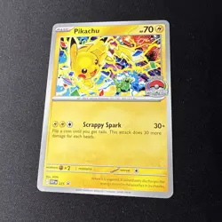 Pikachu SVP 225 - Pokemon TCG Black Star Promo World Championship 2025 Stamp NM - Image 1