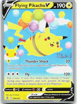 Pokemon TCG Flying Pikachu V - 2022 World Championship Ultra Rare 006/025 - Image 1
