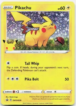 Pokemon TCG Pikachu - (General Mills) Promo SWSH039 Holo - Image 1