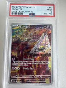 2023 POKEMON SVI EN-SCARLET & VIOLET ILLUSTRATION RARE #210 DROWZEE PSA 9 - Image 1
