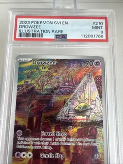 2023 POKEMON SVI EN-SCARLET & VIOLET ILLUSTRATION RARE #210 DROWZEE PSA 9 - Image 2