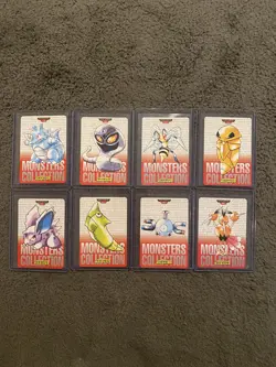 Pokemon Bandai Carddass 1996 Red Edition Monsters Collection - Lot of 8 - Image 1