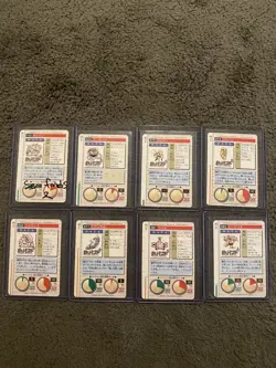 Pokemon Bandai Carddass 1996 Red Edition Monsters Collection - Lot of 8 - Image 2
