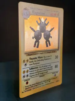 Magneton 9/102 Unlimited Holo Rare - Pokemon Base Set LP - Image 2