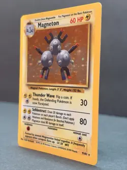 Magneton 9/102 Unlimited Holo Rare - Pokemon Base Set LP - Image 3
