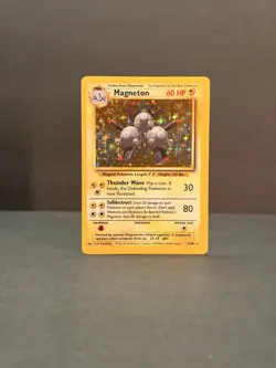 Magneton 9/102 Unlimited Holo Rare - Pokemon Base Set LP - Image 4