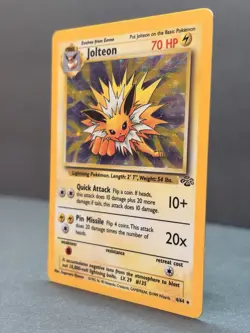 Jolteon 4/64 Unlimited Holo Rare - Pokemon Jungle Set LP - Image 3
