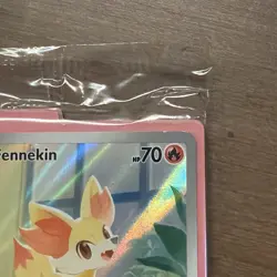 Pokemon Fennekin 080 - Black Star PROMO Sealed IN HAND Chaos Rising ETB - Image 2