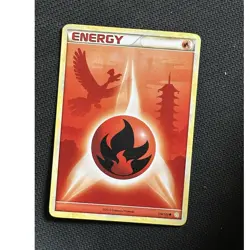 Pokemon Company Fire Energy 116/123 Heartgold Soulsilver Common Regular ENG 2010 - Image 1