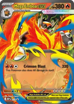 Pokemon TCG: Mega Evolution Ascended Heroes Mega Emboar Ex Box | New & Sealed - Image 3