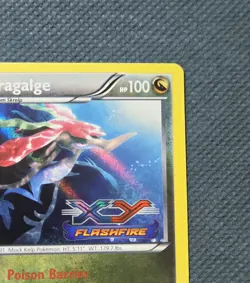 Pokemon Dragalge XY10 Holo Rare Stamped XY Flashfire Prerelease Promo 2014 - LP - Image 4