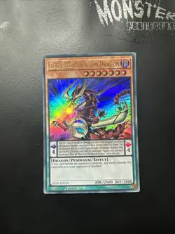 YUGIOH ODD EYES PENDULUM DRAGON ULTRA RARE LEDD-ENC01 1ST EDITION - Image 1