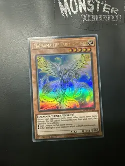 YUGIOH MAHAAMA THE FAIRY DRAGON ULTRA RARE MP21-EN218 1ST EDITION - Image 1