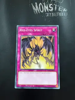 YUGIOH RED-EYES SPIRIT COMMON DLCS-EN071 1ST EDITION - Image 1