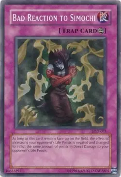 Yugioh! HP Bad Reaction to Simochi - LOD-093 - Common - Unlimited Edition Heavil - Image 1