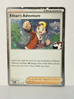Ethan's Adventure 165/182 Cosmos Holo Pokemon Play! Prize Pack Series Stamped NM - Image 1