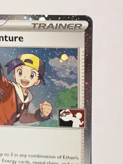 Ethan's Adventure 165/182 Cosmos Holo Pokemon Play! Prize Pack Series Stamped NM - Image 4