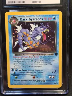 Dark Gyarados 8/82 Team Rocket - Holo Rare Prerelease - Pokemon CGC 8.5 NM/Mint - Image 2