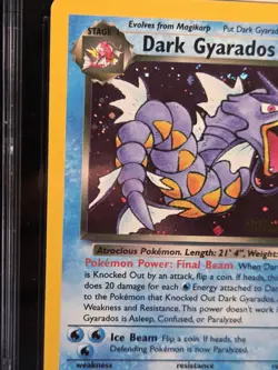 Dark Gyarados 8/82 Team Rocket - Holo Rare Prerelease - Pokemon CGC 8.5 NM/Mint - Image 3