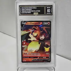 2021 Pokemon Lance’s Charizard V SWSH133 GMA 10 Gem Mint Promo - Image 1