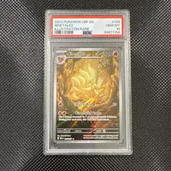 Pokemon TCG SV03 Obsidian Flames Ninetales Illustration Rare Holo 199 PSA 10 - Image 1