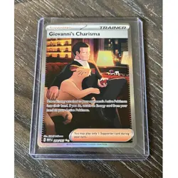 The Pokemon Company Giovanni's Charisma 204/165 SV 151 SIR Full Art Holo ENG - Image 1