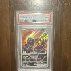Pokemon Paldean Tauros 218/193 Paldea Evolved Illustration Rare Holo PSA 9 - Image 1