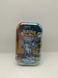 Pokemon TCG: Scarlet & Violet Prismatic Evolutions Mini Tin Sealed Glaceon - Image 1