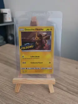 Pokemon Pikachu Stamped TCG Detective Pikachu SM190 Black Star Promo NM - Image 1
