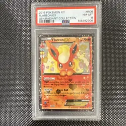 Pokemon Flareon EX RC6/RC32 Generations Radiant Collection Ultra Rare Holo PSA 8 - Image 1