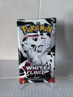 White Flare Booster Pack x1 English New Sealed Pokemon (1 Booster Pack) - Image 1