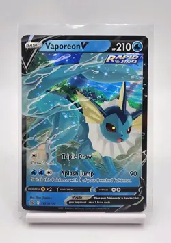 Vaporeon V Pokemon Sword Shield Promo SWSH150 Holo Full Art BSP NM - Image 1