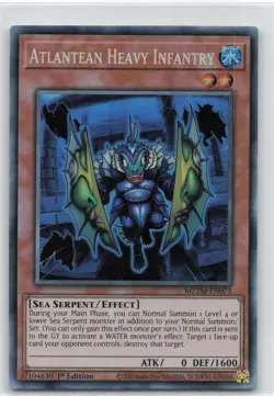 Yugioh MZTM-EN073 - Atlantean Heavy Infantry - Collectors Rare - Image 1