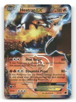 Heatran EX 13/116 - Plasma Freeze - Pokemon Card NM/M - Image 1