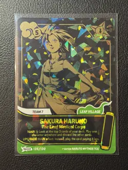 Naruto Mythos Sakura Haruno The Leaf Medical Corps Secret Rare Card - Image 1