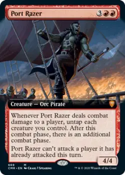 [1x] Port Razer - Extended Art Near Mint, English Commander Legends MTG Magic - Image 1