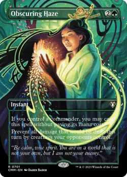 [1x] Obscuring Haze - Borderless Near Mint, English Commander Masters Extras MTG - Image 1