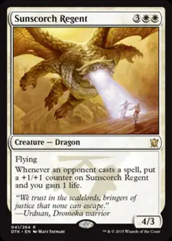 Sunscorch Regent -Foil Light Play MTG Dragons of Tarkir - Image 1
