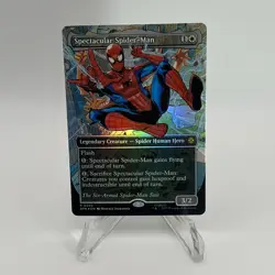 MTG Spectacular Spider-Man (0240) (Borderless) (Textured Foil) The Six-Arm Suit - Image 1